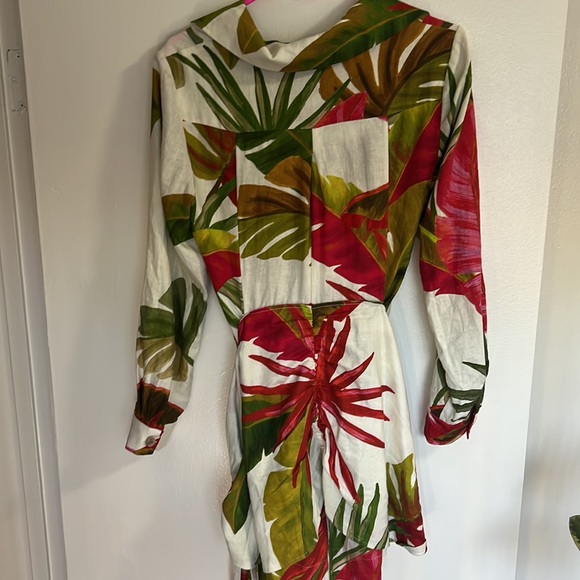 Farm Rio Spring Forest Mini Dress Spring Forest Size Small - Picture 6 of 8